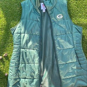 Green Bay Packers puffer vest ladies